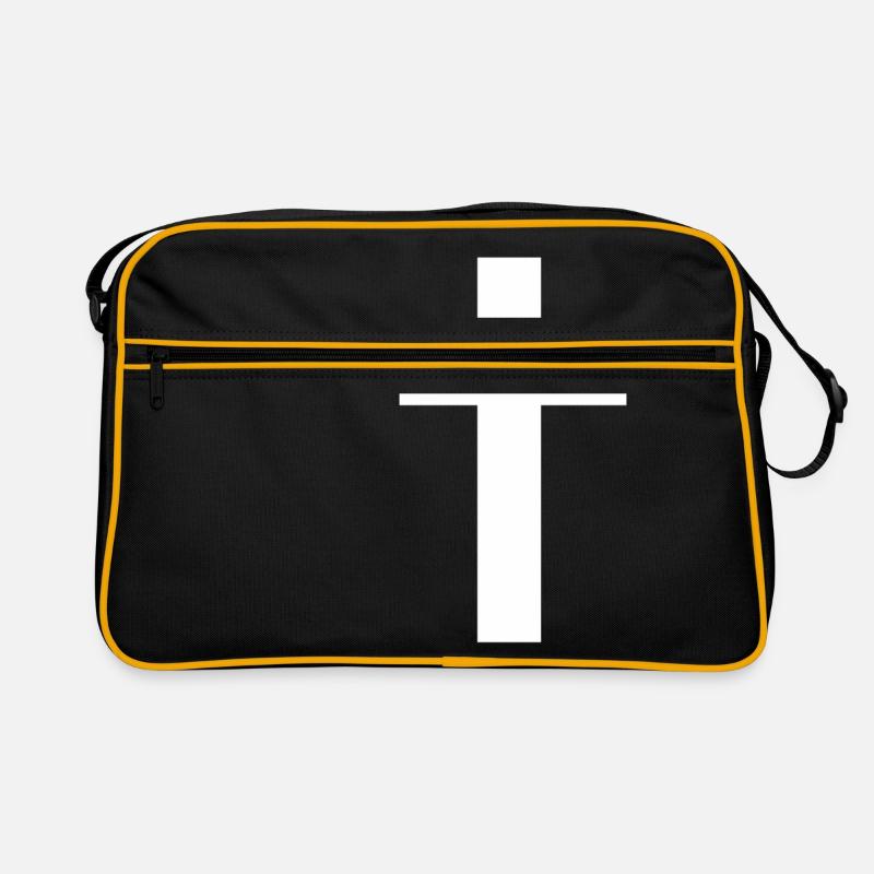 Techno Kreuz Weiß Retro Tasche