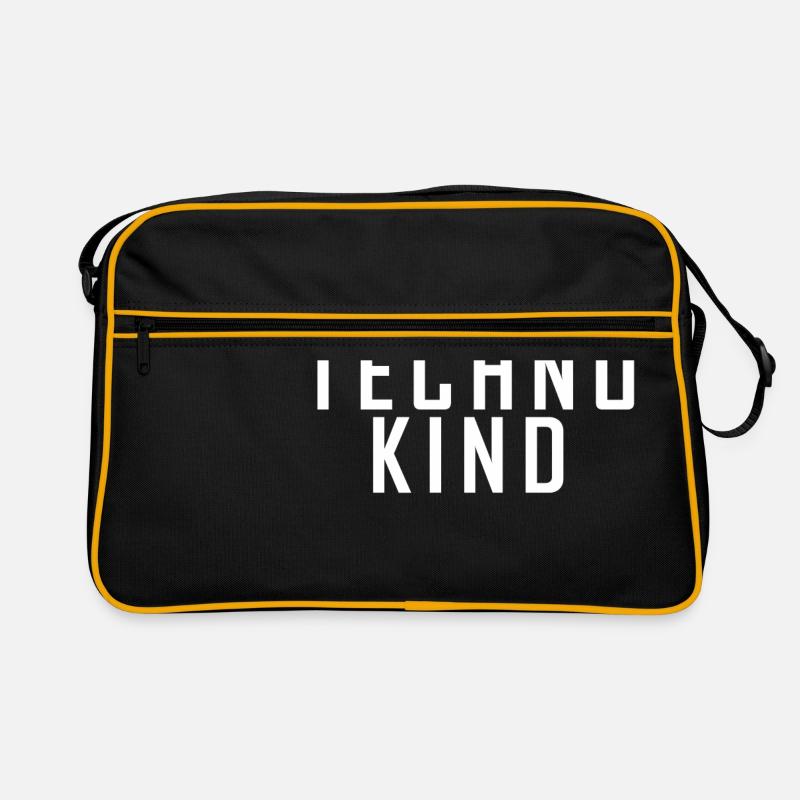 Techno Kind weiß Retro Tasche