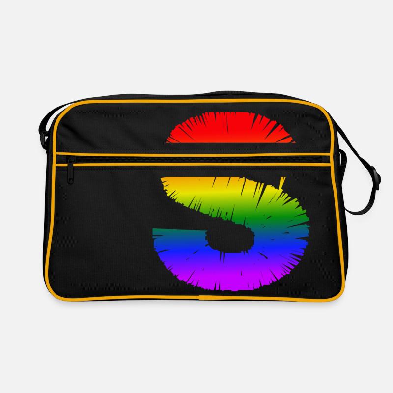 Regenbogen-S Retro Tasche