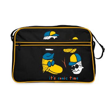 It's Comic Time - Retro Bag - black/gold - Front