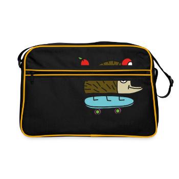 Skater Igel par cheslo - Sac Retro - noir/or - Devant