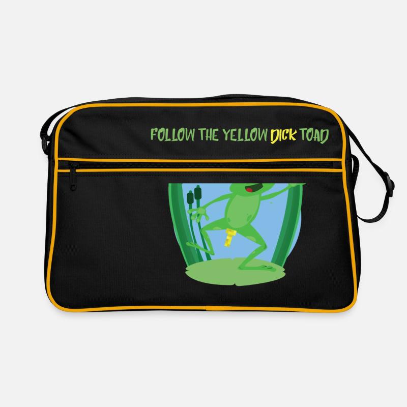 Follow the yellow dick toad Retro Bag
