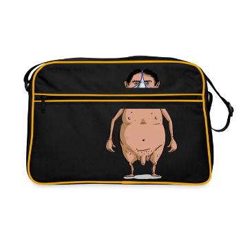 Erwin and the trunk-warmer - Retro Bag - black/gold - Front