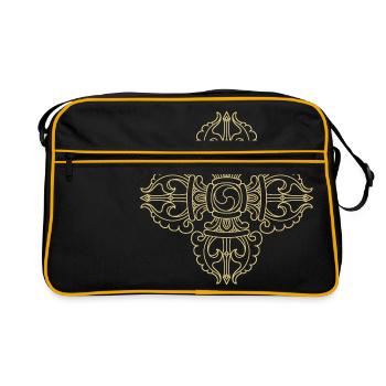 vajra - Sac Retro - noir/or - Devant