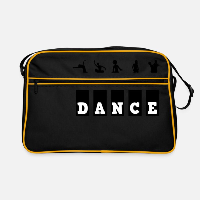 Dance Tanz Tanzen - Retro Tasche - Schwarz/Gold