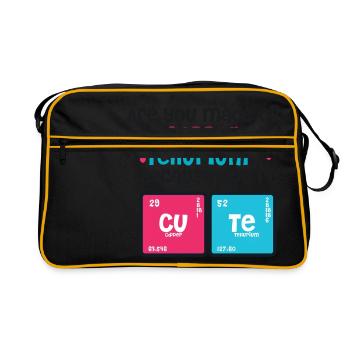 Youre Cute - Copper - Tellurium CUTE - Retro Tasche - Schwarz/Gold - Vorne