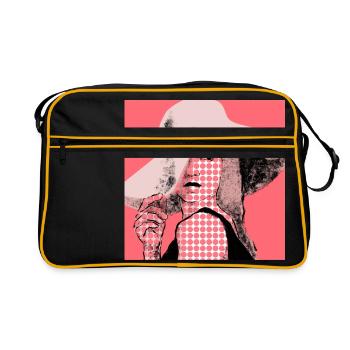 glam woman - Retro Bag - black/gold - Front