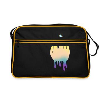 middle finger - Retro Bag - black/gold - Front