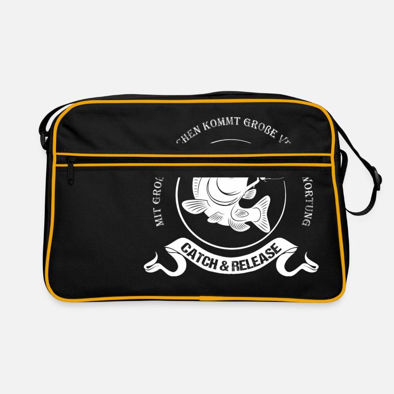 CArphunter KArpfen Catch & Release - Retro Tasche - Schwarz/Gold
