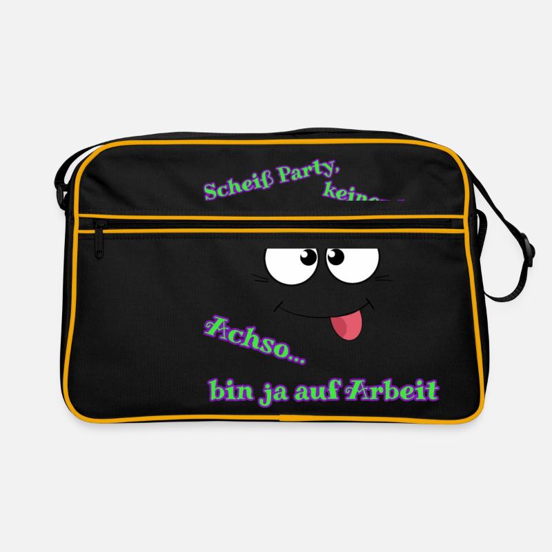 Scheiß Party Retro Tasche