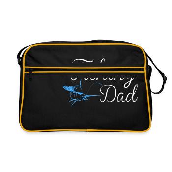 papa de pêche - Sac Retro - noir/or - Devant