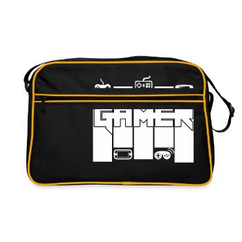 Gamer - Gamers Passion - Retro Bag - black/gold - Front