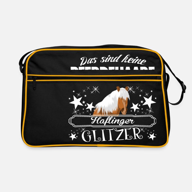 Haflinger - Retro Tasche - Schwarz/Gold