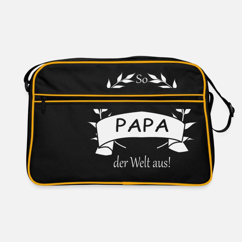 So sieht der beste Papa der Welt aus Retro Tasche