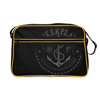Anchorage gray - Retro Bag - black/gold - Front