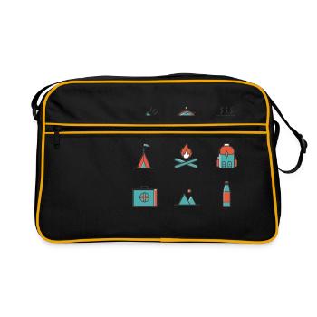 wanderlust - Retro Bag - black/gold - Front