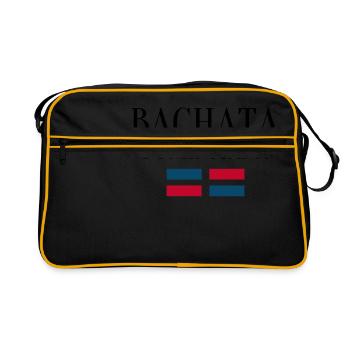 Bachata Dominicana - on DanceShirts - Retro Bag - black/gold - Front