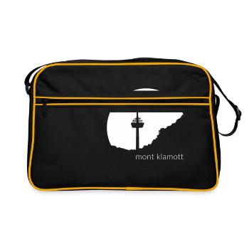 mont klamott auf schwarz - Retro Tasche - Schwarz/Gold - Vorne