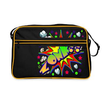 Bandes dessinées ZONK - Sac Retro - noir/or - Devant