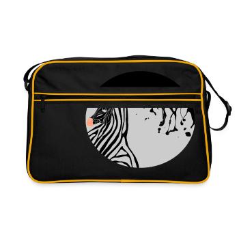 zebra - Retro Bag - black/gold - Front