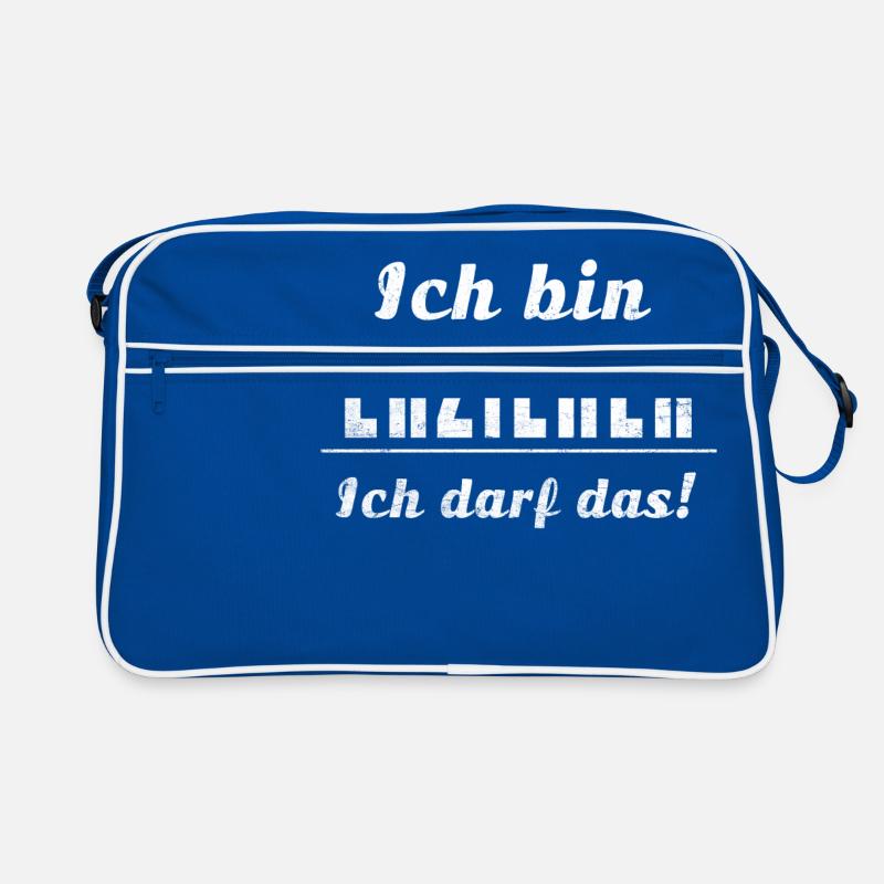 Ich bin Erzieher ich darf das! Retro Tasche