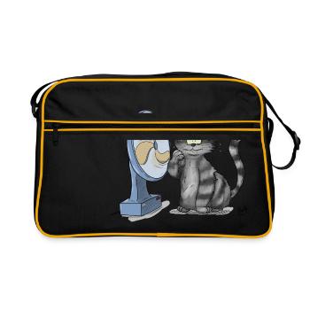 Siri et le ventilateur - Sac Retro - noir/or - Devant
