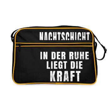 Night Shift T-shirt - Sac Retro - noir/or - Devant