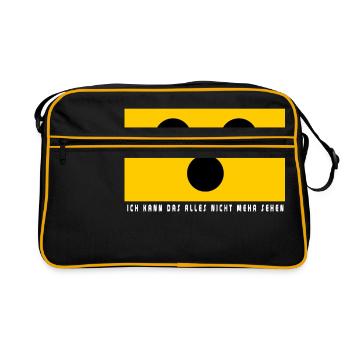 Blinde - Retro Tasche - Schwarz/Gold - Vorne