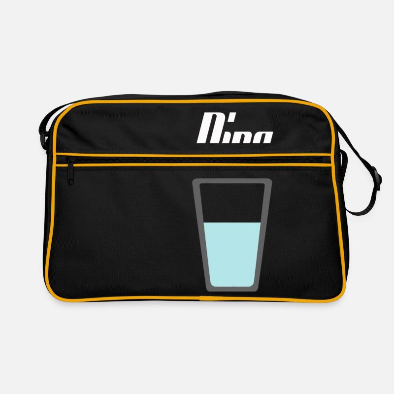 Dino detector - Retro Bag - black/gold