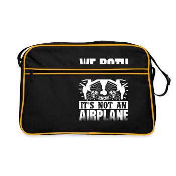 Nous n’avons pas besoin d’airplane - Sac Retro - noir/or - Devant
