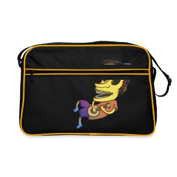 Floating guy - Retro Bag - black/gold - Front
