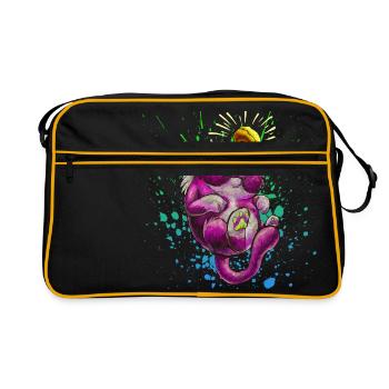 Holy Cat - Retro Tasche - Schwarz/Gold - Vorne