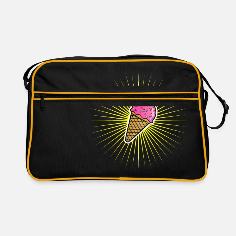 Ice Cream Star - Retro Bag - black/gold