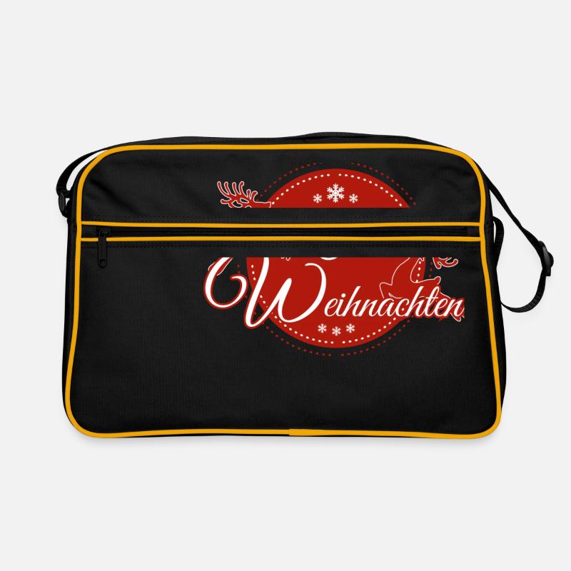 Frohe Weihnachten Retro Tasche