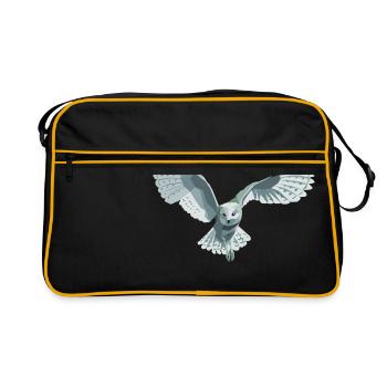 barn owl - Retro Bag - black/gold - Front