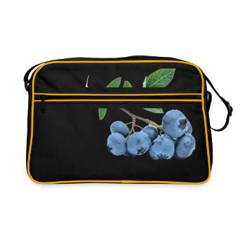 veggie Veggie bleuets bleuets bleuets fru - Sac Retro - noir/or - Devant