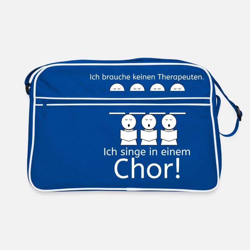 Ich brauche keineTherapie Retro Tasche