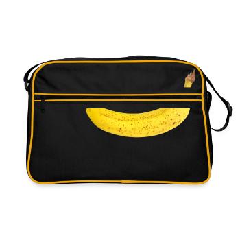 légumes banane fruit banane légume fruits12 - Sac Retro - noir/or - Devant
