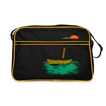 Emilie and Sonia - Retro Bag - black/gold - Front