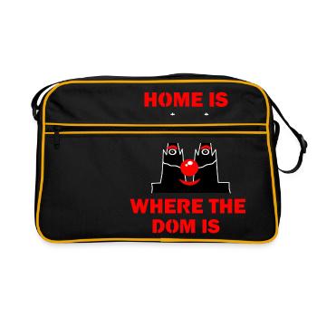 Kölsch Cologne Kölle Dom Carnival Alaaf Sex Home nose - Retro Bag - black/gold - Front