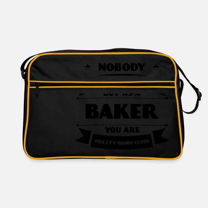 Perfekter Bäcker Bäckerei Brot Backen Gebäck Retro Tasche