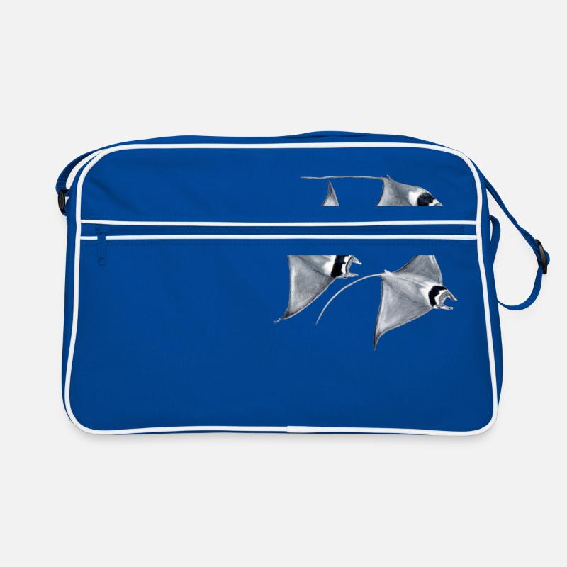 Manta ray - Raie blanket - rays devil fish blanket Retro Bag