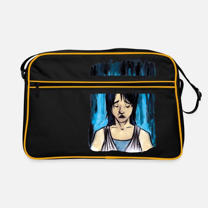 Sadness - Retro Tasche - Schwarz/Gold