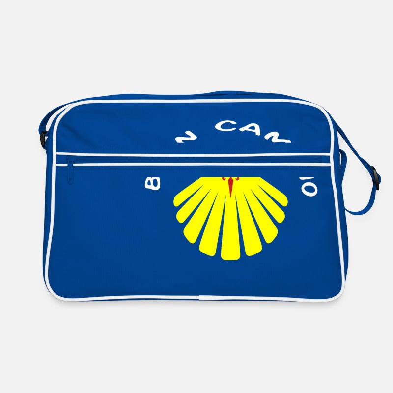Buen Camino yellow seashell St. James Pilgrim Retro Bag