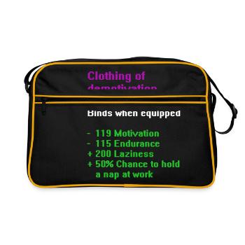 Clothing of demotivation - Retro Bag - black/gold - Front