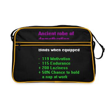 Robe of demotivation - Retro Bag - black/gold - Front