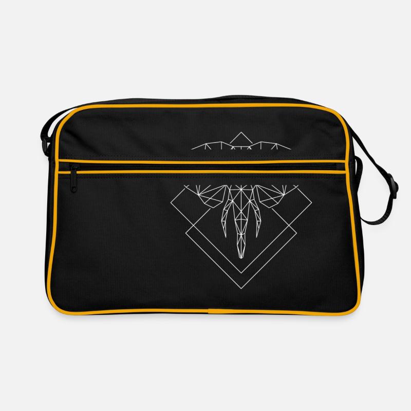Polygone éléphant blanc Sac Retro