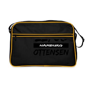 22763 Hamburg Ottensen, Germany - Retro Bag - black/gold - Front