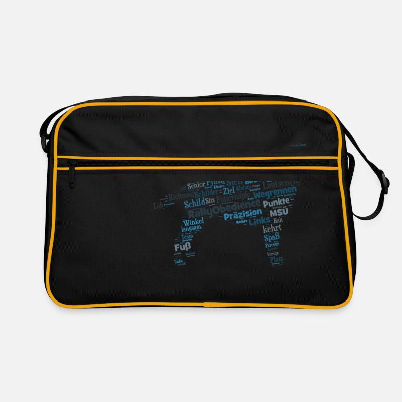 Labrador Rally Obedience Wordcloud Retro Tasche