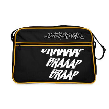 YouHearOnlyBraaaap - Sac Retro - noir/or - Devant